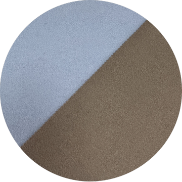 Knitted needle punched TR fabric