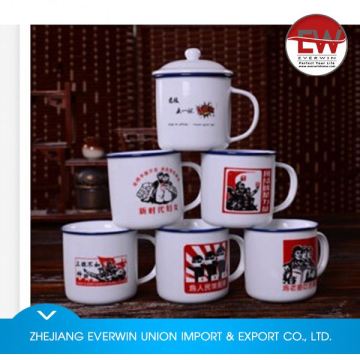 Latest product good quality enamel cup print 2016