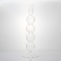Ribbed boll sammanfogad heminredning glasljusstake hållare