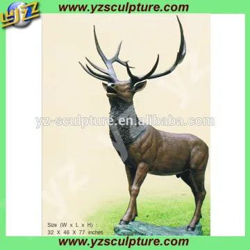 cast deer bronze sculpture for sale