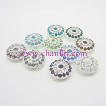 Many colors crystal resin beads for fashion jewelry