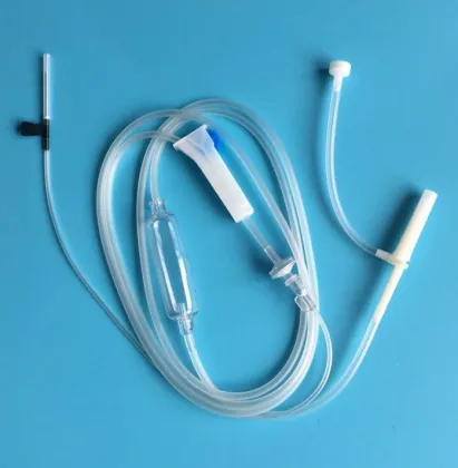 Winged Flow Regulator Disposable IV Medical Infusion Set