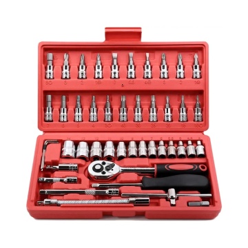 TOOLJOY Professional Car Repair Tool Kit: Spanners, Chrome Vanadium Hand Tools, and Ratchet Wrench Socket Set