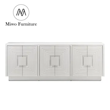 Custom Modern Solid Wood Locker White Cupboard for Dining/Living/Kitchen Use