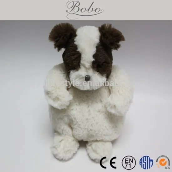 Lovely plush animal puppy hand puppet for kids