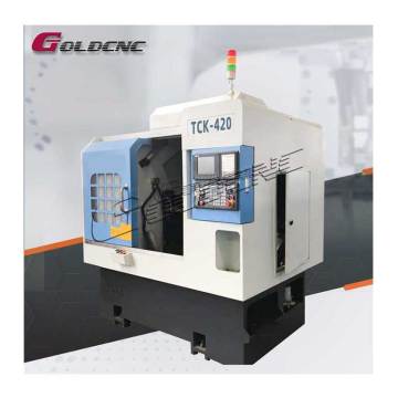 Goldcnc Tck460 경사 침대 CNC 선반 밀링 머신 - 자동 회전 센터