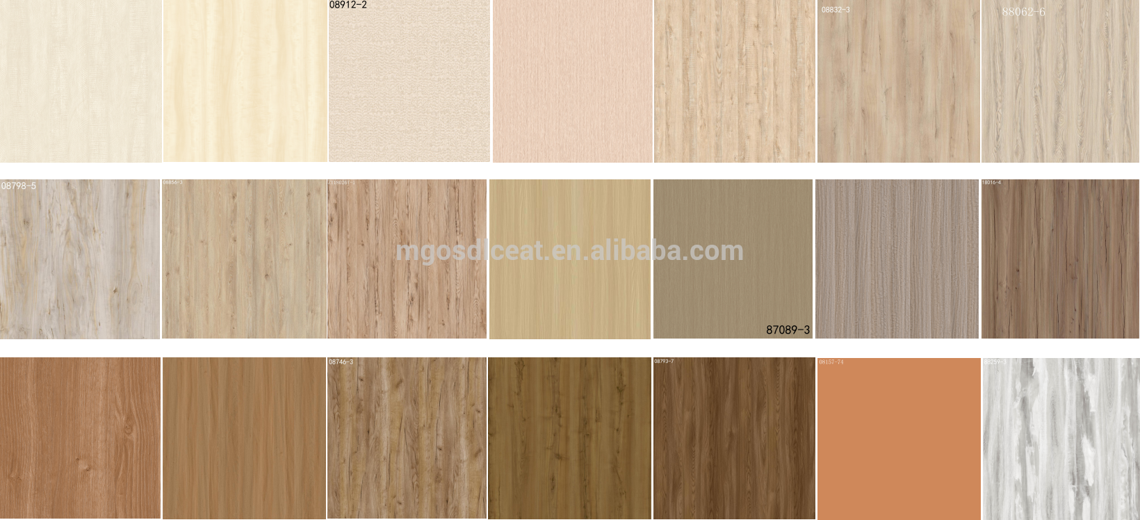 melamine-impregnated paper laminated decorative mgo board