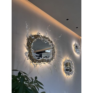 Daire Su Sıçrama Aynası Şeffaf Kristal Otel Barı
