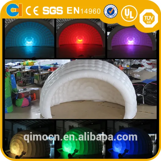 Outdoor inflatable camping clear air dome tent with LED for event,Inflatable tent for party,Inflatable canopy tent for sale