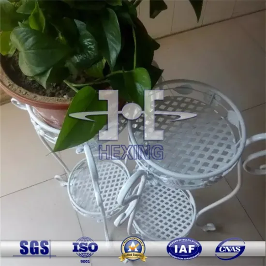Wire mesh metal flower stand/shelf/trellis