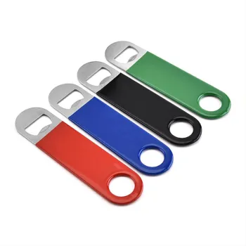 Custom Metal Bottle Opener with Logo: Free Design Flat Bar Blade Beer Opener