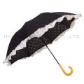 Ruffle Lace Manual Open Rechte Parasol Parasol