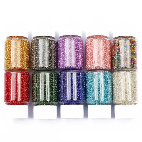 3000pcs Bottled 2mm Glass Seed Loose Beads Czech Beads Seed Spacer Beads For DIY Clothing Sewing Decor