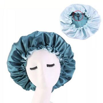 Luxury Double Layers Soft Silk Satin Bonnet for Mother and Baby Night Sleep