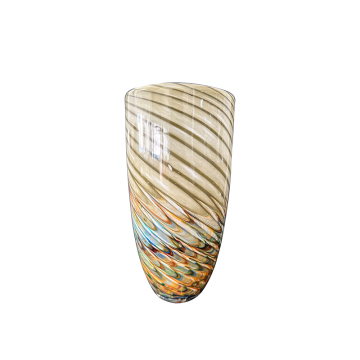 Customized Colorful Glass Flower Vase and Lamp Cover for Modern Decor