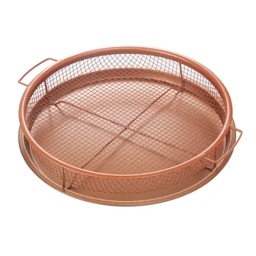 2-Piece Non-Stick Crisper Tray Set - Transform Your Oven into an Oil-Free Air Fryer