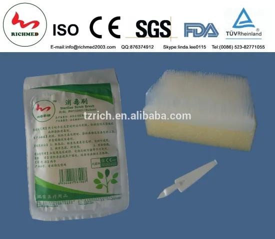 surgical scrub brushes for medical use ,medical supplies manufacturers follow by CE ,and ISO13485.