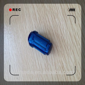 Blue aluminium locking wheel nuts / nut wheel