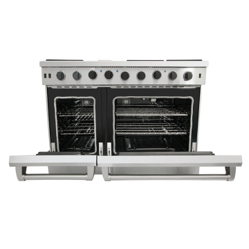48"Gas Range professional cooking Double oven with LED knob