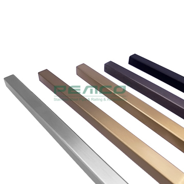 Multicolour Tube Balcony Railing - SS 304/316 PVD Champagne Gold