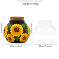 Sunflower Glass Storage Jar