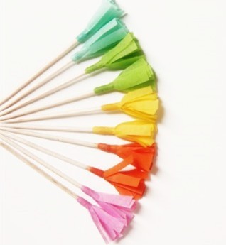paper fringe food picks