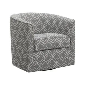 Grey Swivel Arm Chair Living Room Chairs