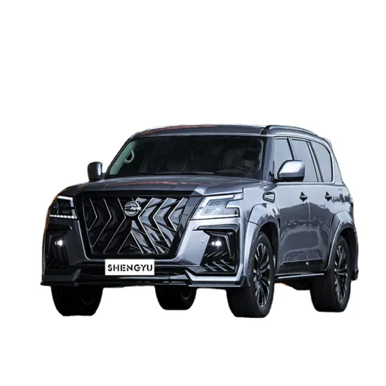 Black HAWK Style Car Accessories for Nissan Patrol Y61/Y62 (2010-2020) - Bumpers, Grille, Hood, Fender, Trunk Lid, Auto Lamps
