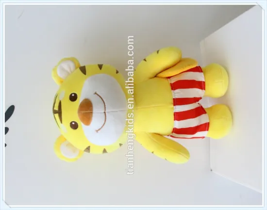 Decorative plush toys friend gifts Lovely Colorful Hawaii Series - Surfing Tiger