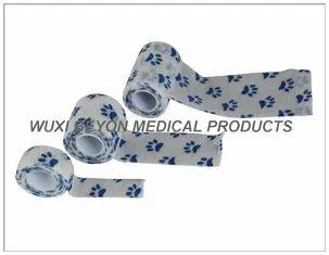 Paw Prints Vet Wrap Printed Cohesive Elastic Bandage Fix Dr