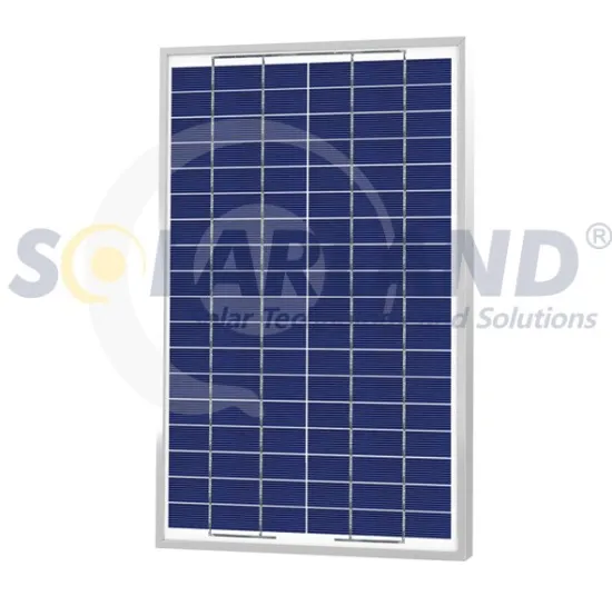 12v 25w Residential Solarland Poly Solar Panels Module 17.2 V Vmp