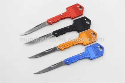 Key shaped folding knife, household knife