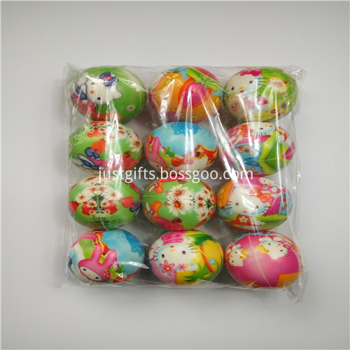 Color Printing Pu Stress Ball Keyrings