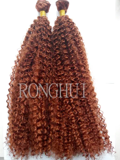 32 inch color 350 jerry curl synthetic hair extension cheap