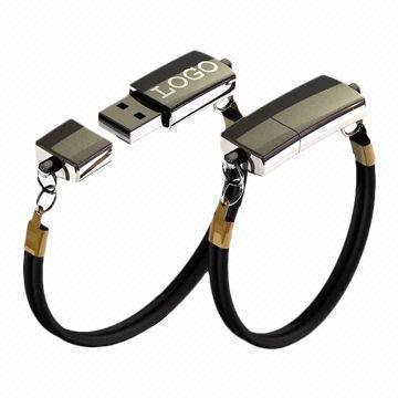 Bracelet OEM USB 3.0 Flash Drive with Spring Loaded Connector, Various Colors are Available