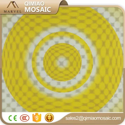 2015 New Trend Tiles Green Lucky Grass Pattern 3D Mosaic Glass Tile