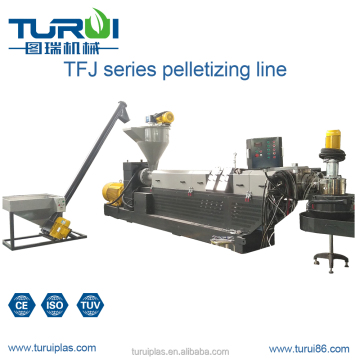 TURUI Top Force Feeder Film SJ Extruder Pelletizing Line