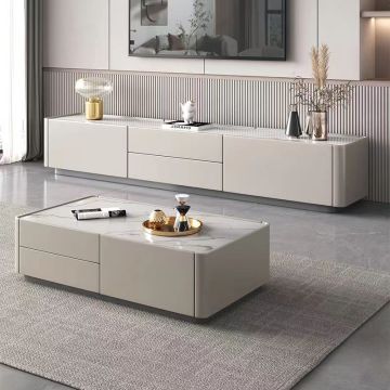 Modern Style TV Cabinet and Center Table for Living Room
