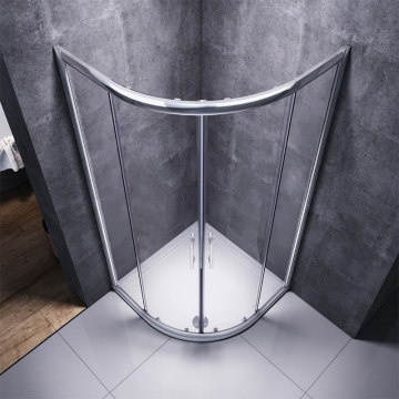 Enceinte de salle de bain quadrant Sally Porte coulissante de douche ronde