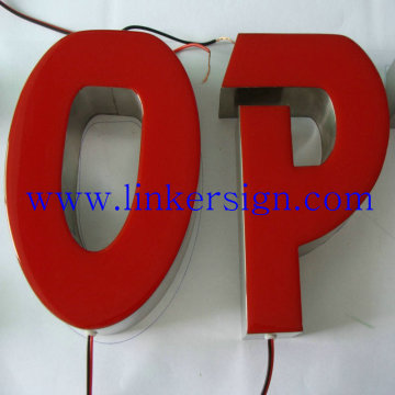 resin led channel letter well sale sign