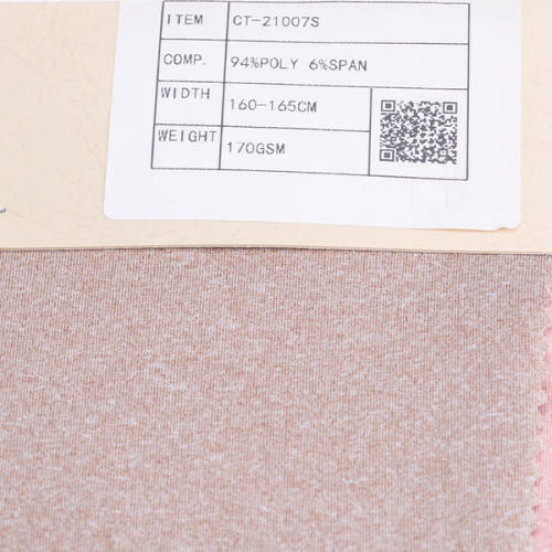 Polyester Spandex One Side Brushed Recycle Fabric