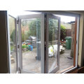 Accordion Aluminum Folding Double Glass Doors