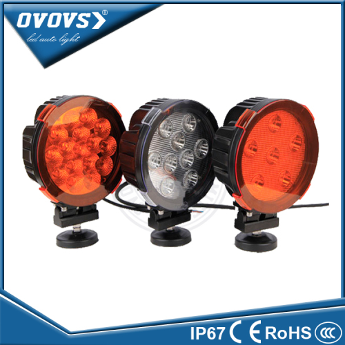 OVOVS amber cover 4x4 7 inch 90w round led work light