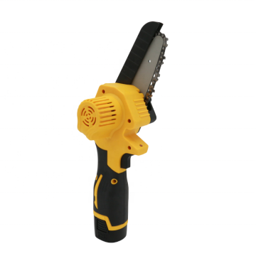Small Lithium-Ion Mini Power Chain Saw: Battery-Operated, Cordless Electric Chainsaw with Included Battery and Charger