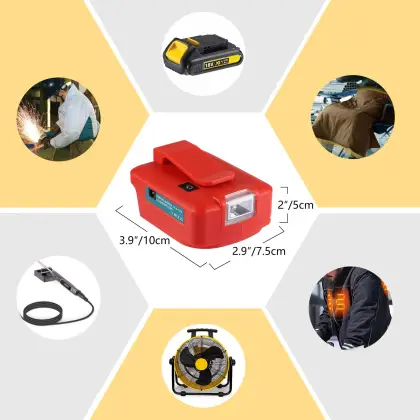 18V Battery Adapter for Dewalt USB and Type C Chargers - Fast Charging Solution