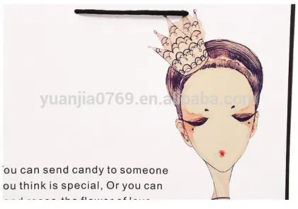 2016 new creative fresh Princess tote gift bag