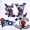 Desain Baru 2 in 1 Sequin Embroidery Letter