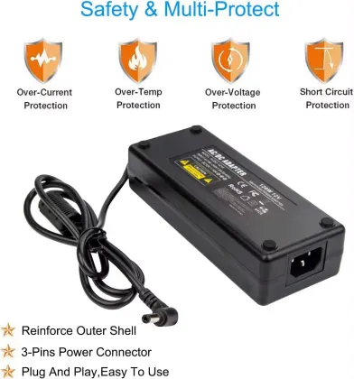 DC 5V 24V 12V 8A 96W PSU Switching Power Adapter with Long Cord for Electronics Router