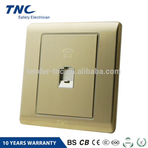 Factory Direct Luxury Style Golden Telephone Socket Rj11 [Z9A4TU]