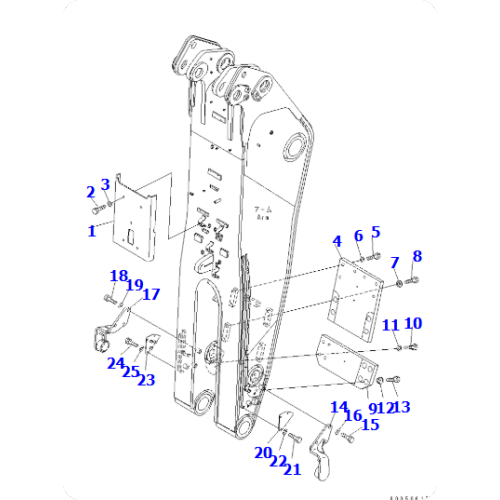 Excavator PC2000-8 Arm Assembly 21T-68-32662